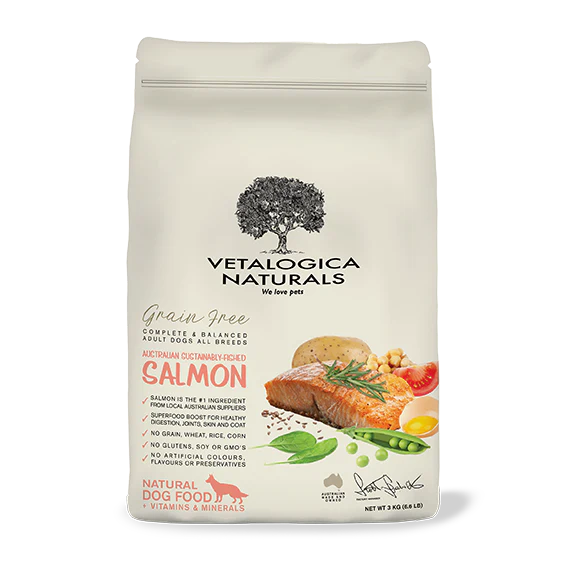 Vetalogica Naturals SALMON Dog Food Grain Free 3kg
