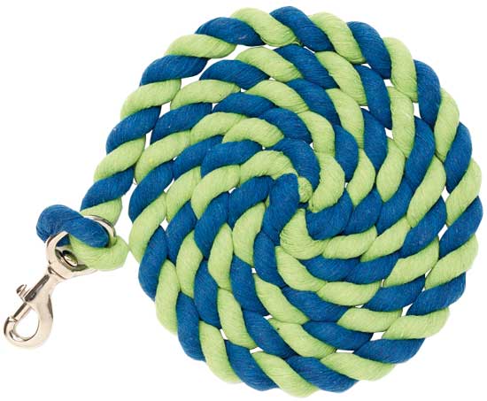 Lead Rope Cotton 2 Tone Rbl/lime