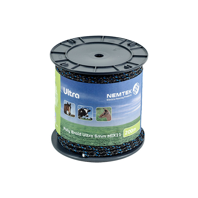Nemtek Poly Braid Ultra 6mm Mix 11 200m Black