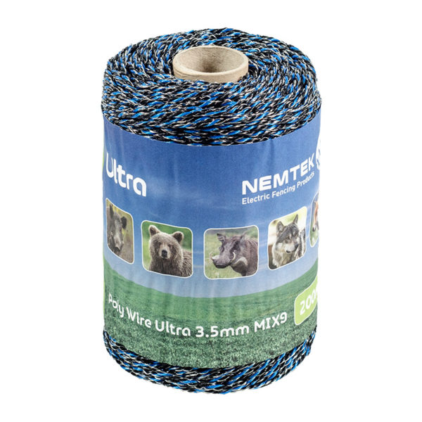 Nemtek Poly Wire Ultra 3.5mm Mix 9 200m Black