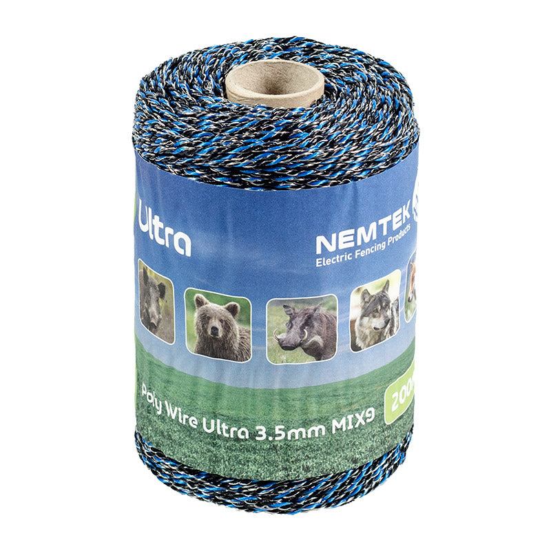 Nemtek Poly Wire Ultra 3.5mm Mix 9 200m White