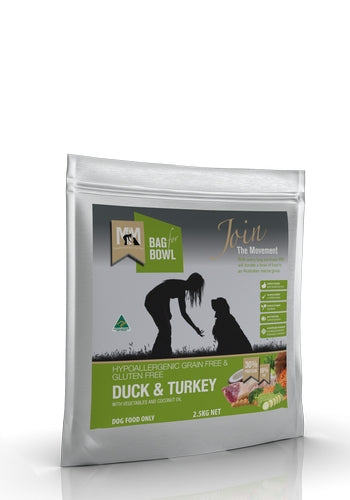MFM Dog Grain Free Duck And Turkey 2.5kg - Grain Free - Green