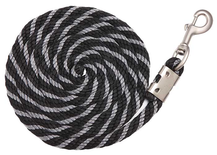 Lead Rope Striped 2.5m Black/grey