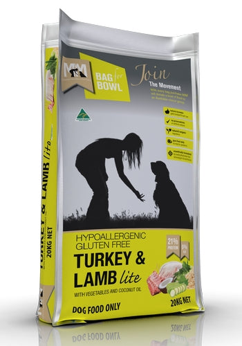 MFM Dog Turkey And Lamb Lite 20kg - Yellow