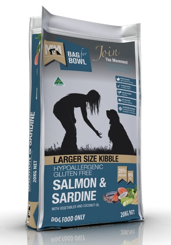 MFM Dog Large Breed Salmon And Sardine 20kg - Dark Blue