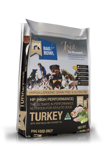 MFM Dog Turkey High Performance Grain Free Holistic 9kg - Black