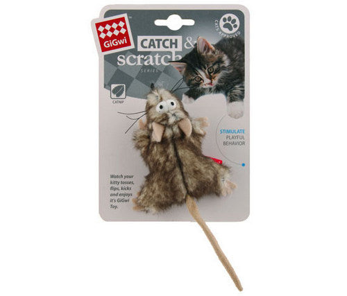 Cat Toy Gigwi Cat Scratch Mouse With Catnip