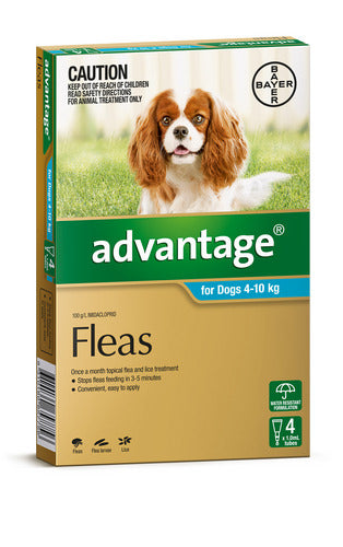 Advantage Dogs 4-10kg Aqua 4pk