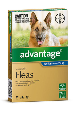 Advantage Dogs 25kg And Ovr Royblu/gry 6pk