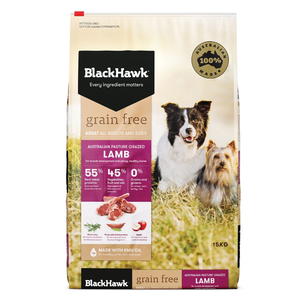 Black Hawk Grain Free Dog Lamb 2.5kg