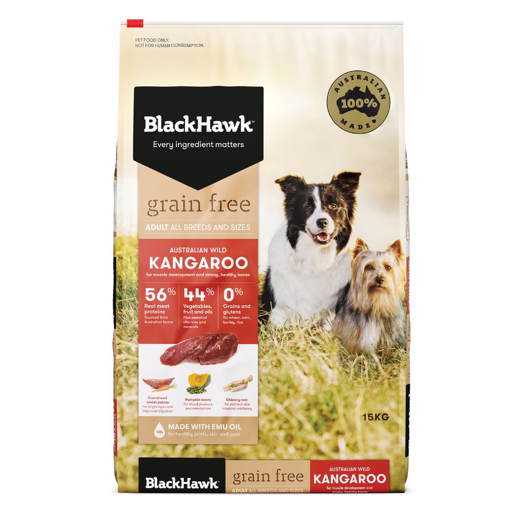 Black Hawk Grain Free Dog Kangaroo 15kg