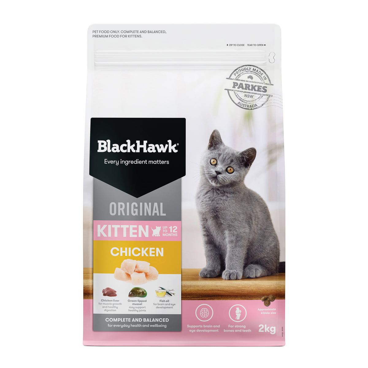 Black Hawk Kitten Chicken Rice 2kg