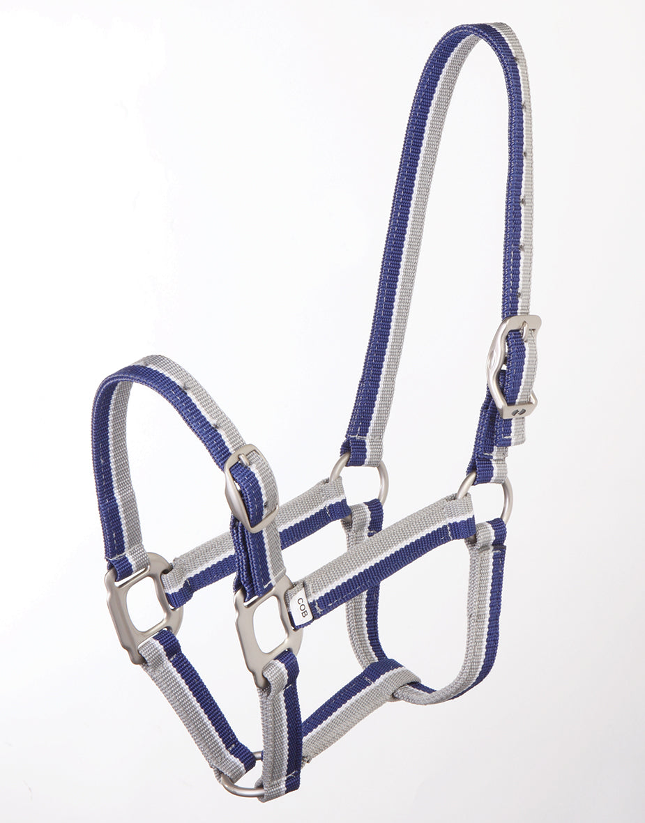 Halter Striped Blue/grey Cob