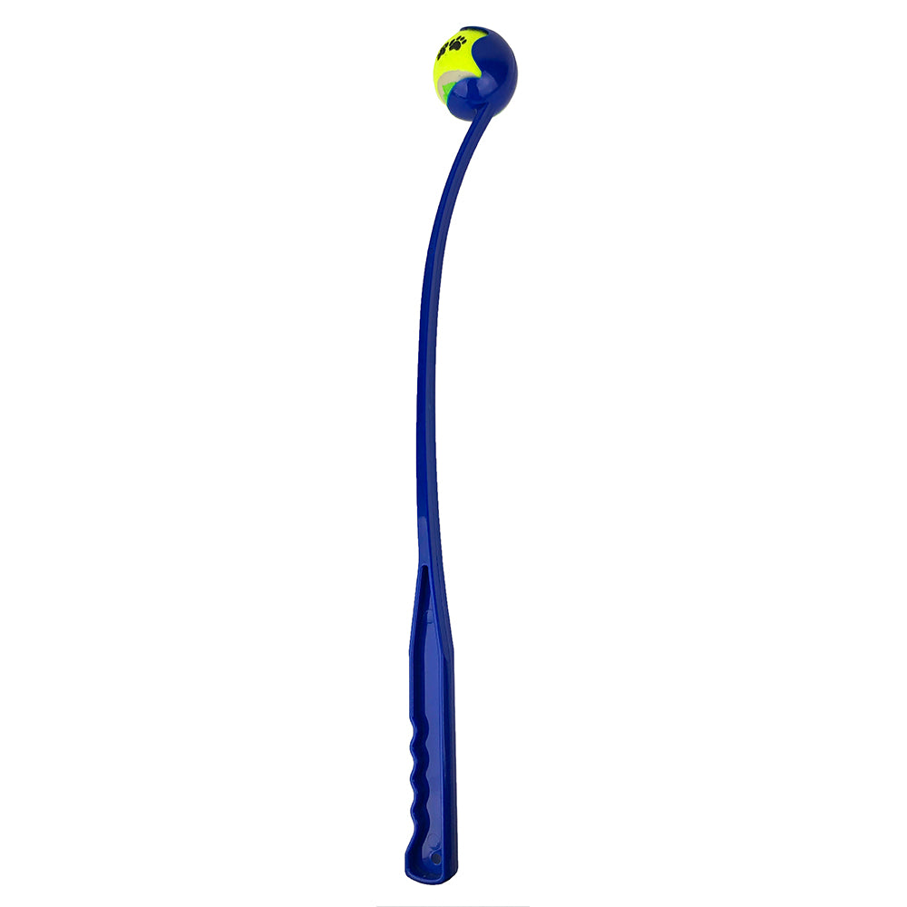 Ruff Play Dog Toy Tennis Ball W/Throw Stick