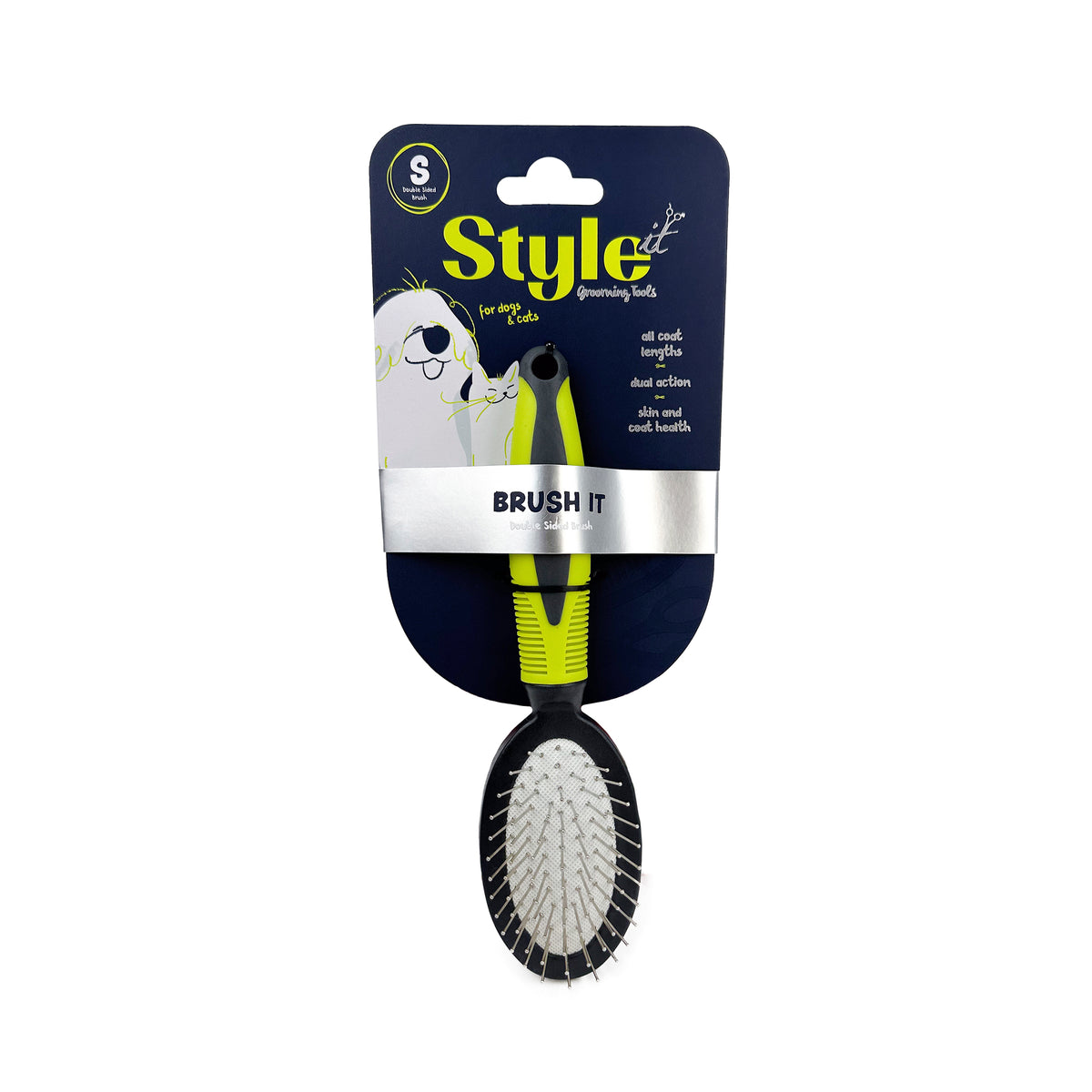 Dog Brush Styleit Double Sided Small