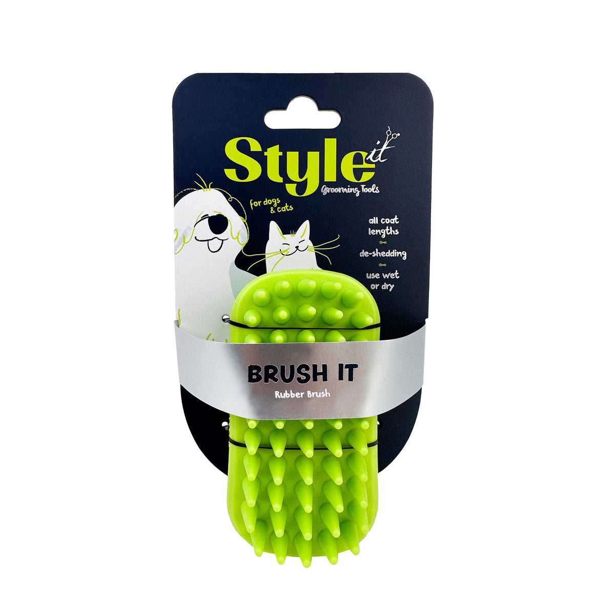Dog Brush Styleit Rubber
