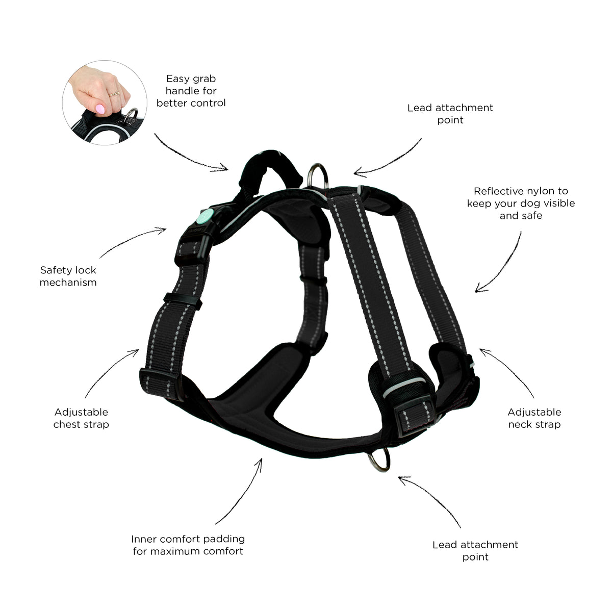 HARNESS HUSKIMO ULTIMATE DARK SKY XL