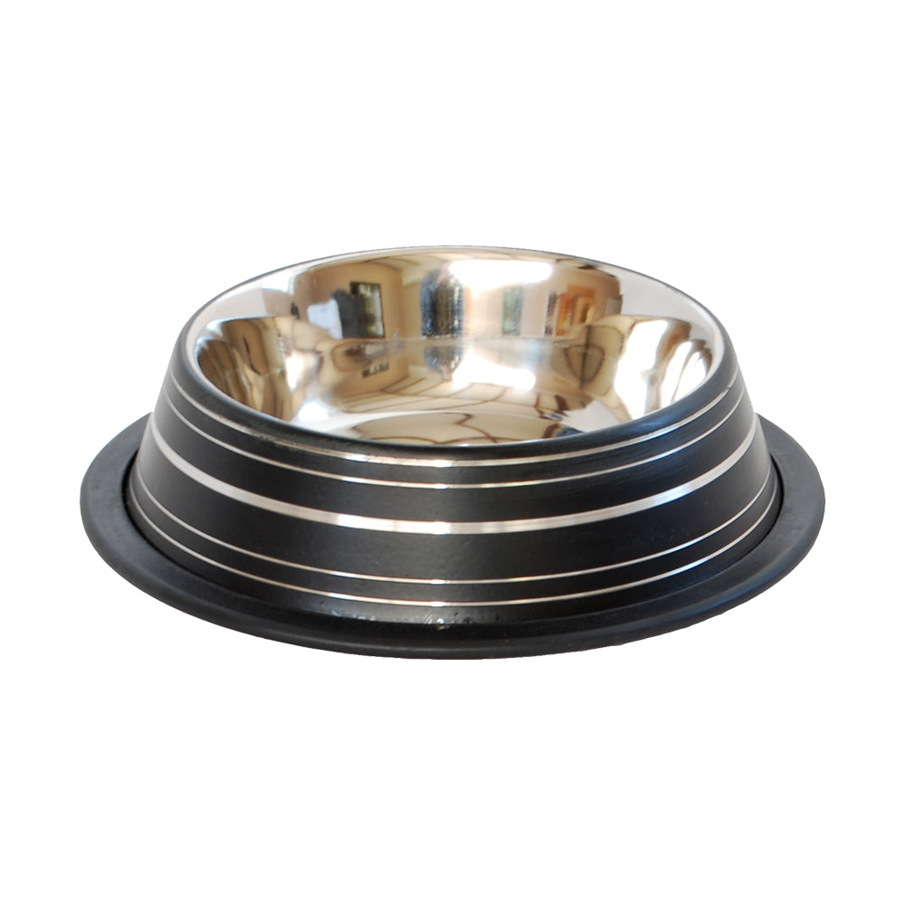 Canine Care Dog Bowl S/Steel Embossed Water Small
