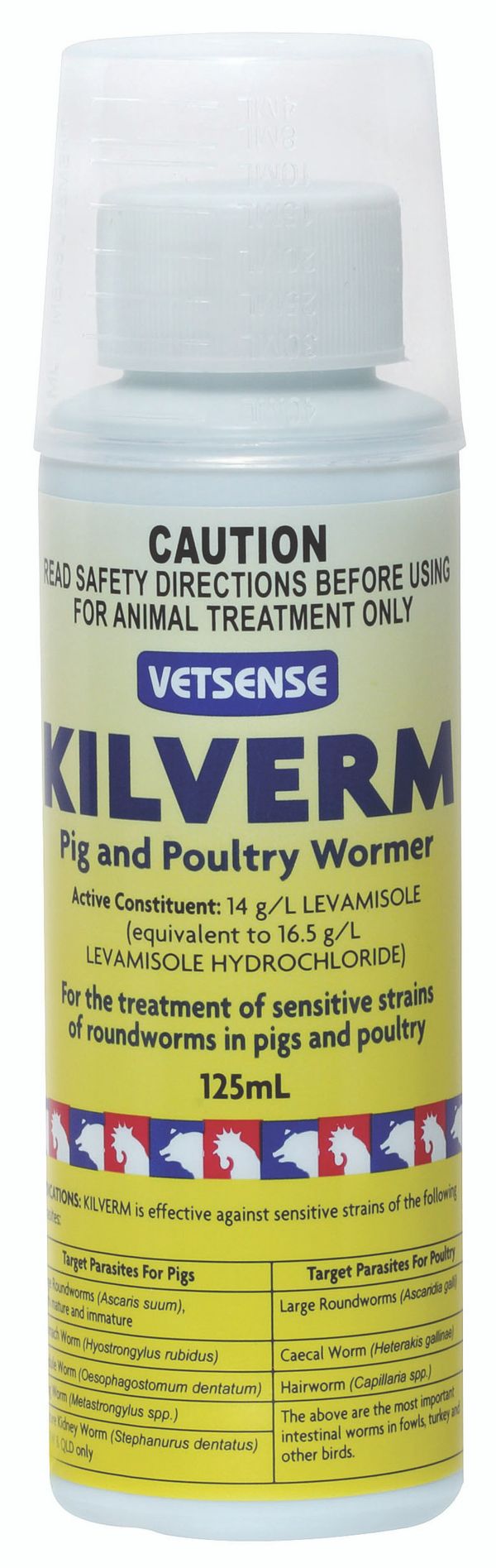 Vetsense Kilverm Poultry Wormer 125ml