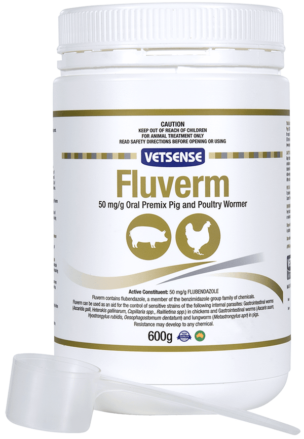 Fluverm Pig and Poultry Wormer 600gm