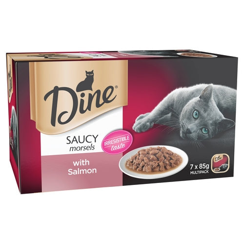 Dine Cat Food Salmon 7 Pack