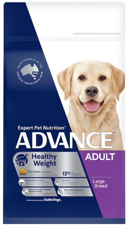 Advance Dog Adult Healthy Weight Large Breed Chicken 13kg
