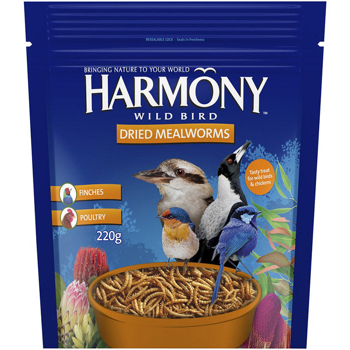 Harmony Dried Meal Worms 220gm