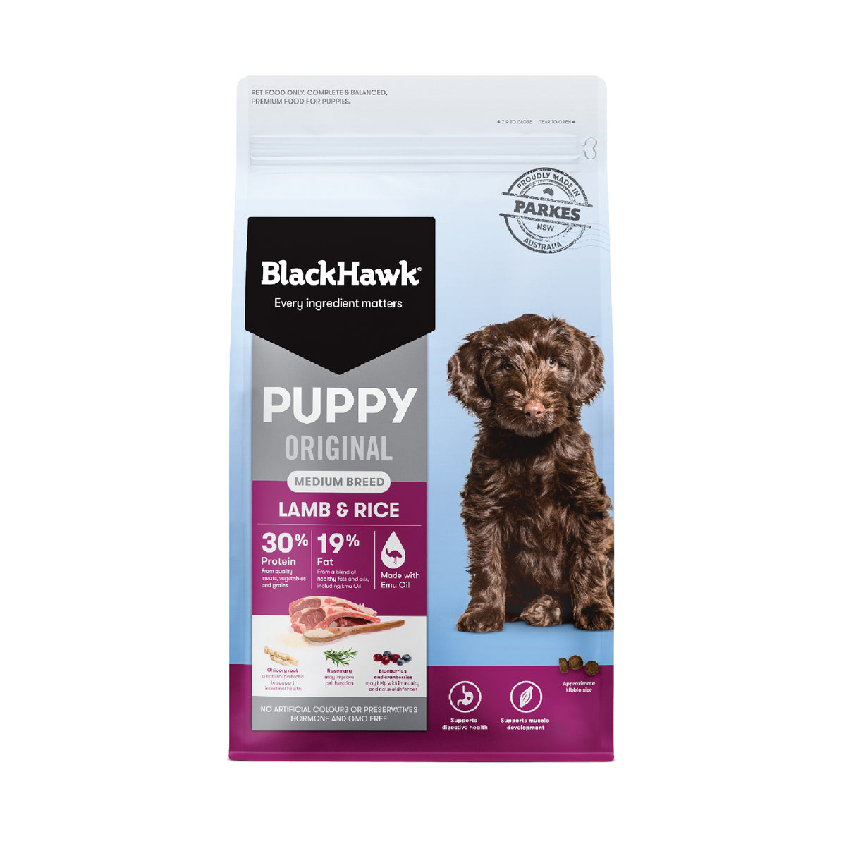 Black Hawk Puppy Medium Breed Lamb Rice 10kg