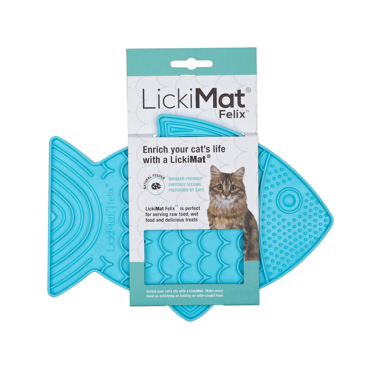 Cat Toy Lickimat Felix Turquoise