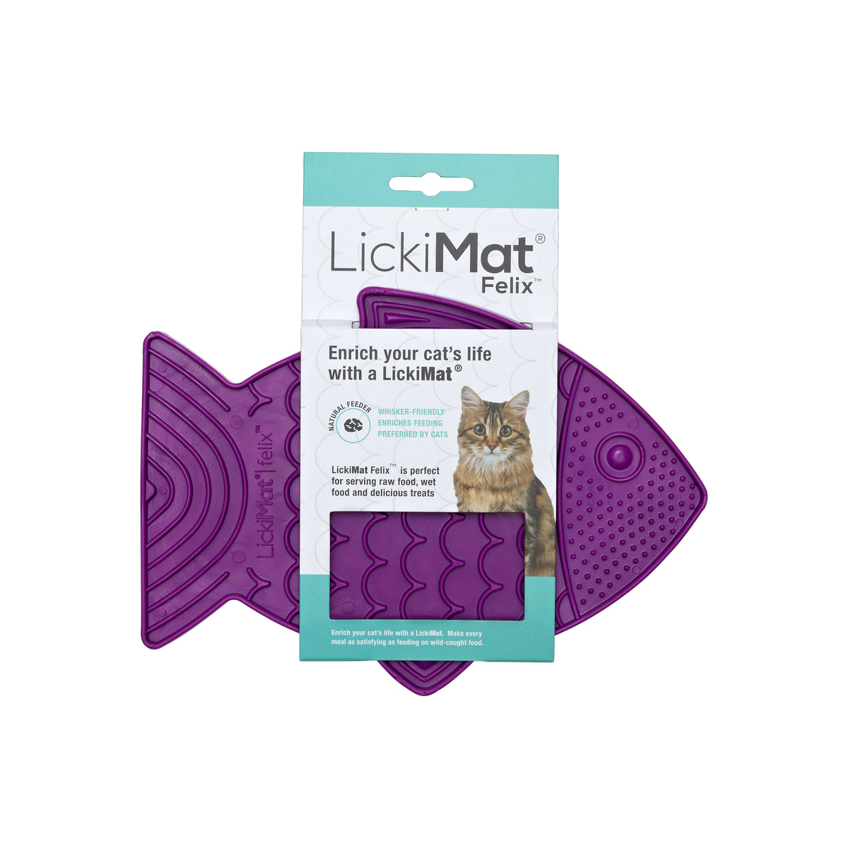 Cat Toy Lickimat Felix Purple