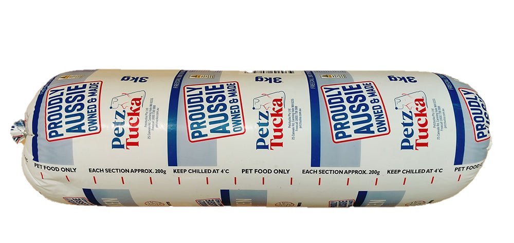 Petz Tucka Roll Chilled Cooked Single Protein Chicken Veg 3kg