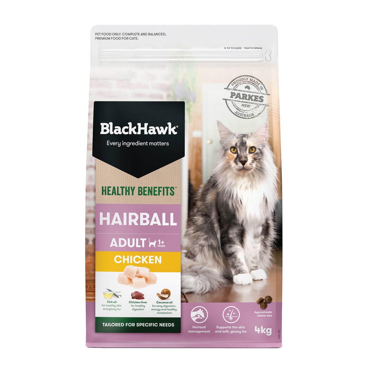 Black Hawk Hairball Chicken 4kg