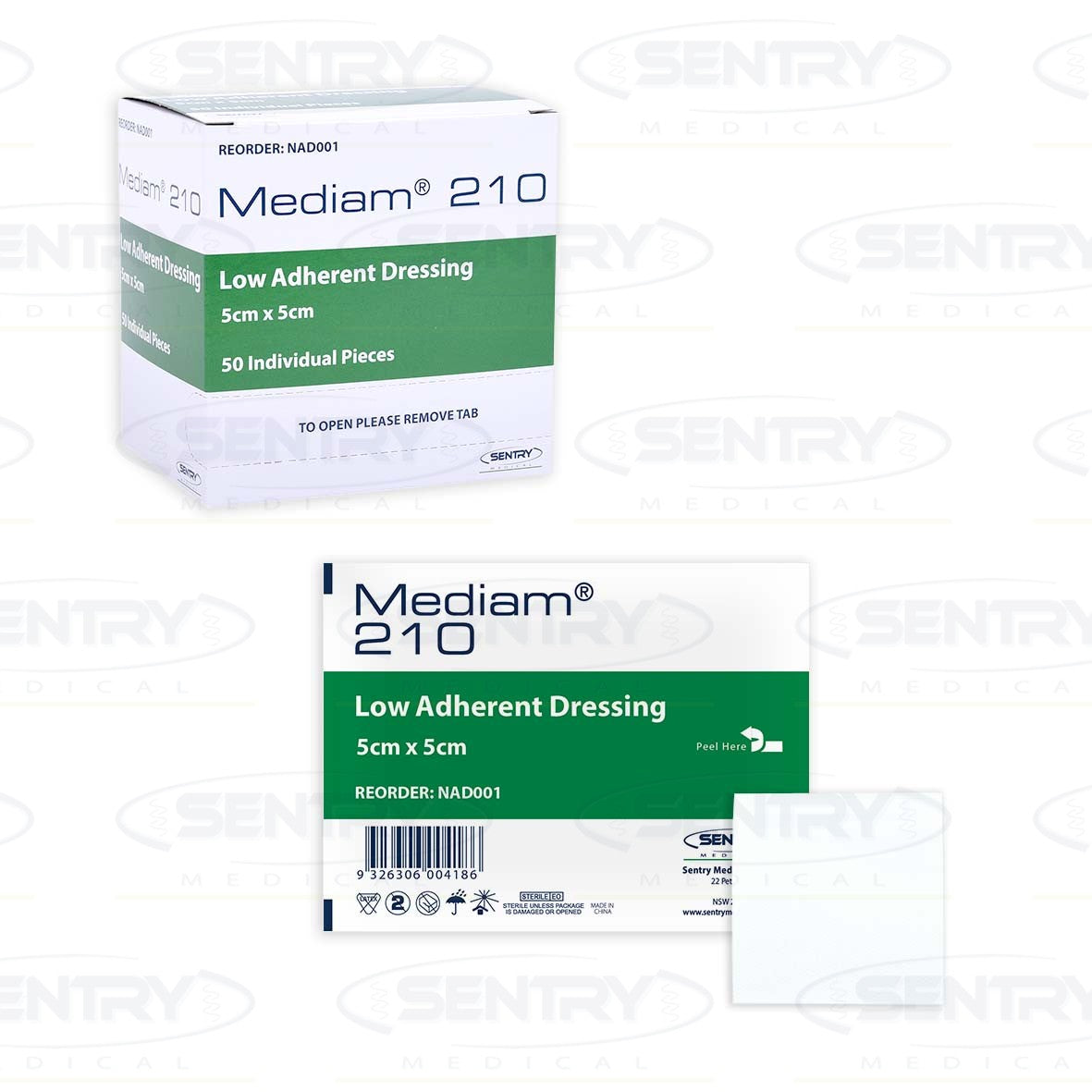 Mediam Steri-pad 10 cm X 20 cm