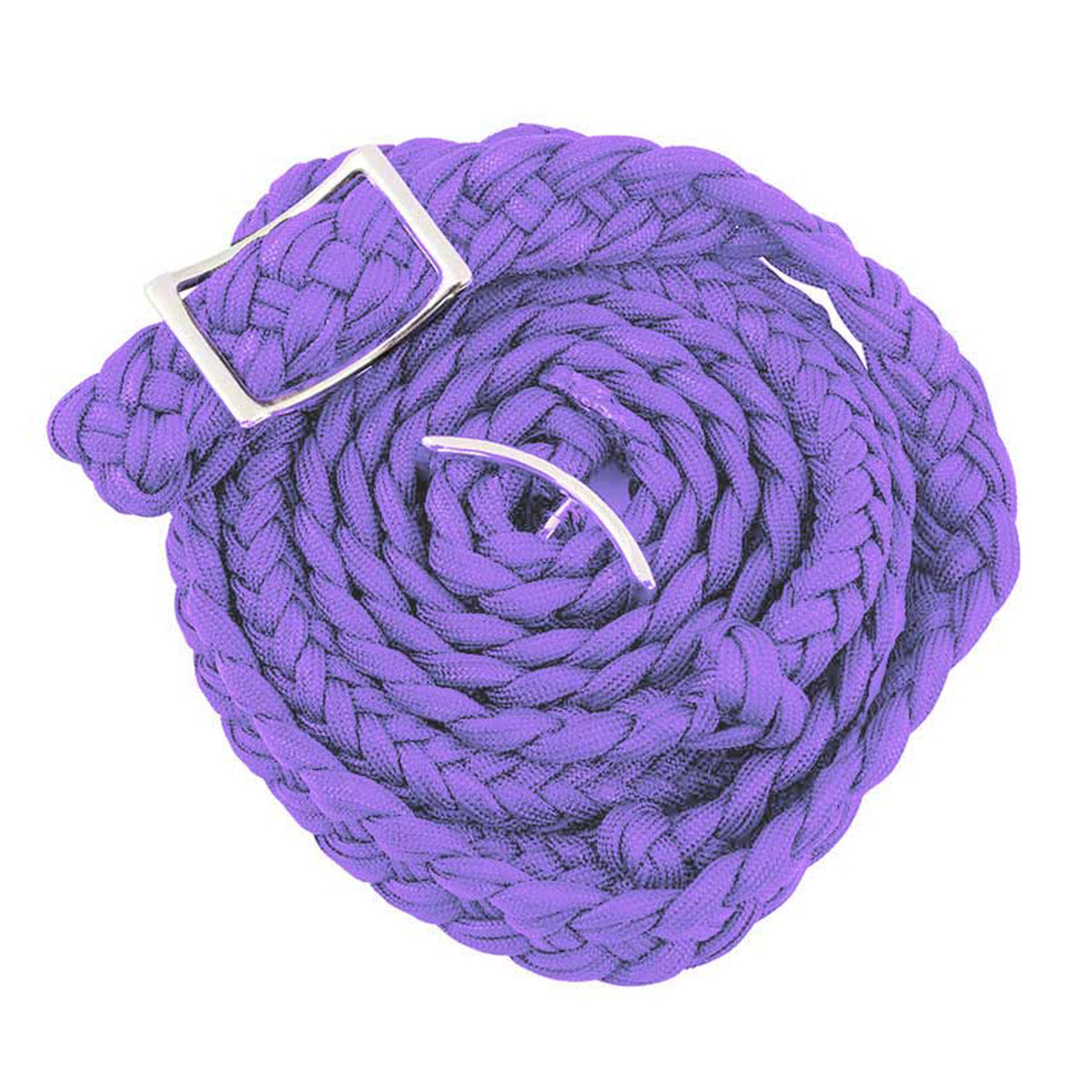 Braided Barrel Reins Purple