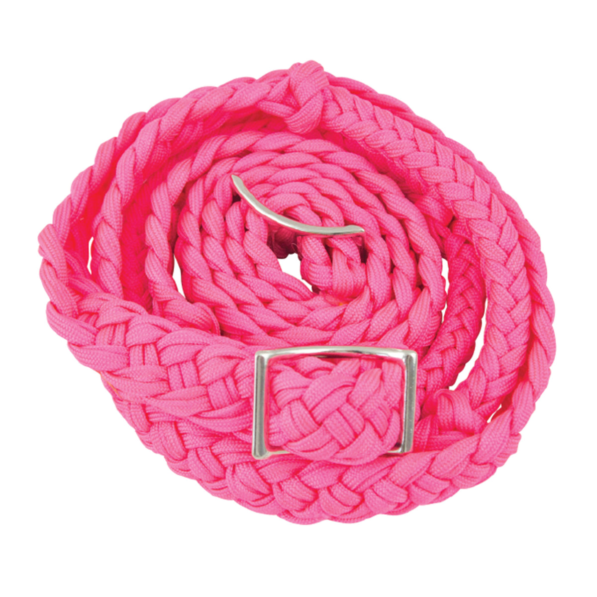 Braided Barrel Reins Pink