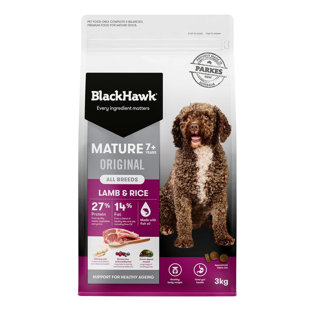Black Hawk Dog Adult Mature Lamb Rice 20kg