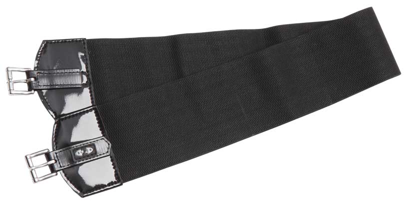 Girth Double Elastic 100mm/22mm x 110cm Black