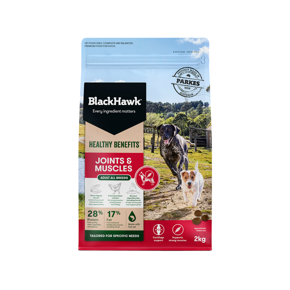Black Hawk Healthy Benefits Dog Joint &amp; Muscles 2kg