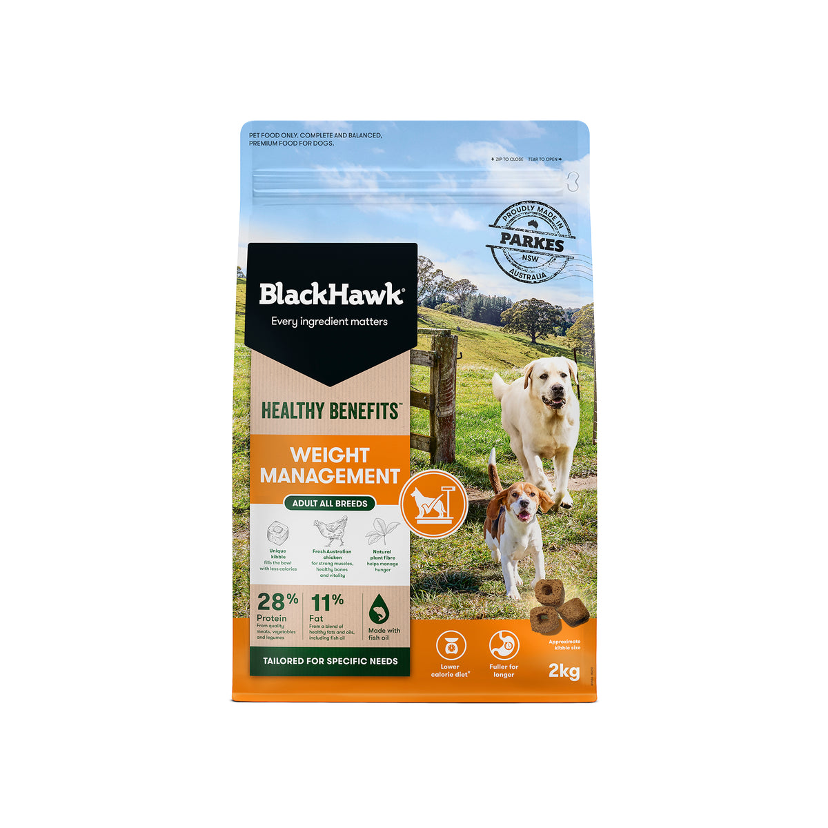 Black Hawk Healthy Benefits Dog Weight Management 2kg