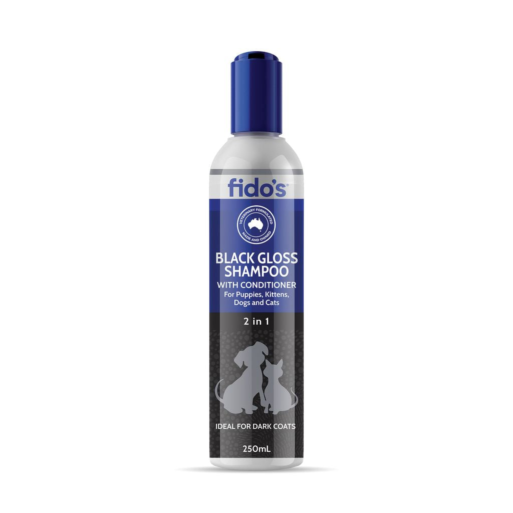 Fido Black Gloss Shampoo and Conditioner 250ml
