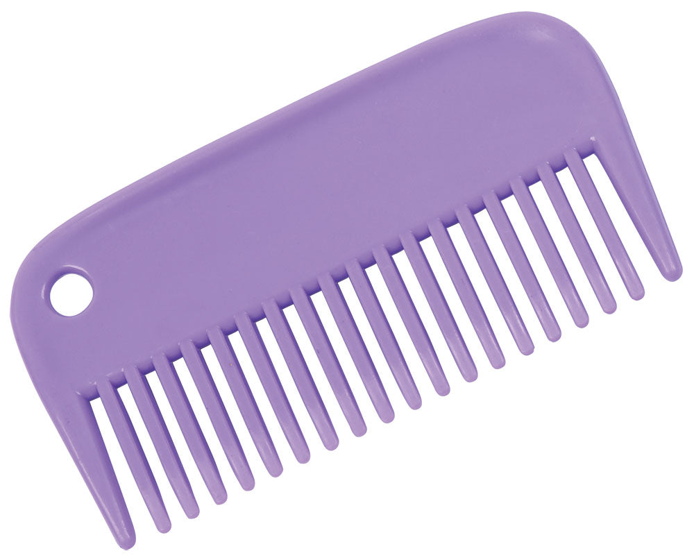 Small Plastic Mane Comb Purple
