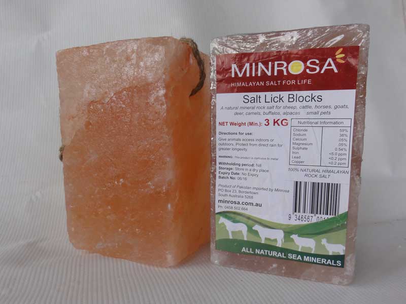 Salt Lick Block 2kg - Oakford Stockfeeds