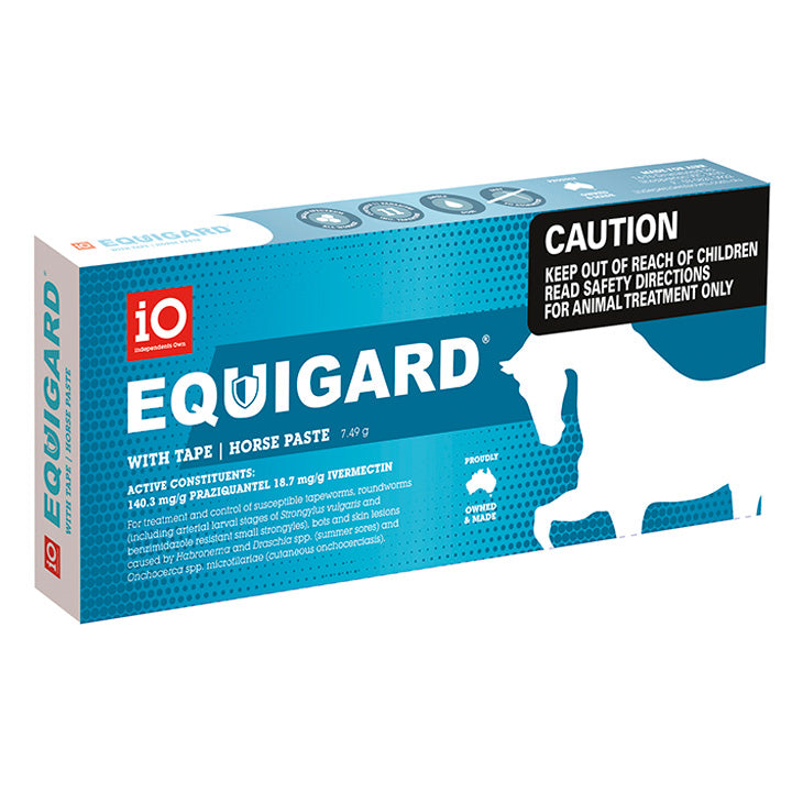 iO Equigard With Tape Horse Paste Wormer Blue - Single