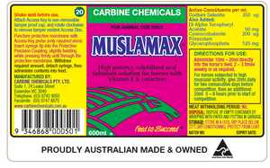 Carbine Chemicals Muslamax Vit E + Selenium