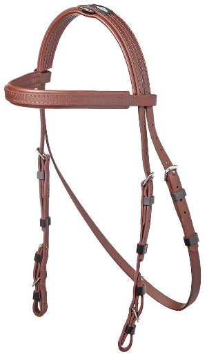 Bridle Hackamore Brown Cob