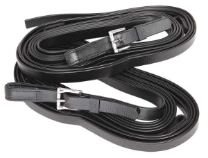 Reins 4 loop Plain 4.4m Black