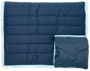 Saddle Blanket Puffer Pad Pockets Navy