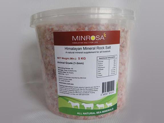 Minrosa Himalayan Pink Mineral Rock Salt Granules