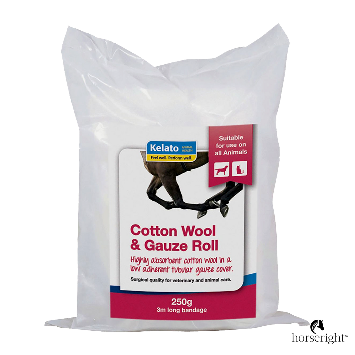 Kelato Cotton Wool and Gauze Roll 250gm